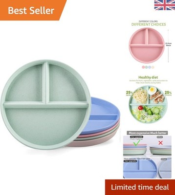 Leichtes und robustes BPA-freies geteiltes Teller Set - perfekt für gesunde Mahlzeiten