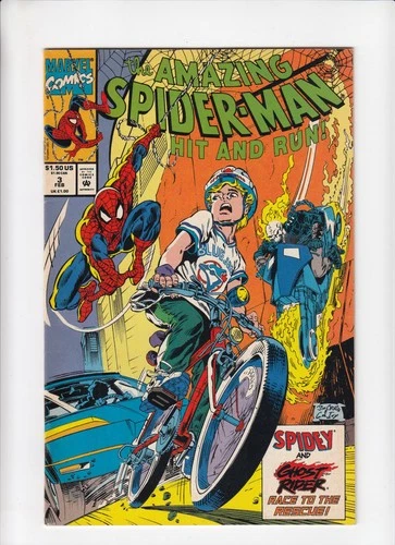 AMAZING SPIDER-MAN: HIT AND RUN #3 (1993-02) MARVEL in Canada Ghost Rider MID