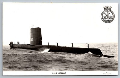 HMS Ocelot S17 U-Boot Gale und Polden Marine Nachrichten Serie Postkarte