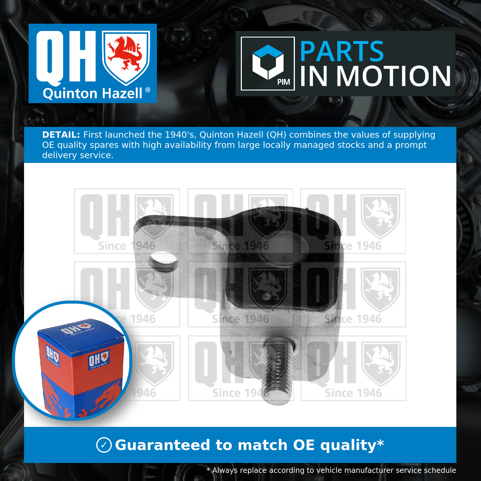 Wishbone / Control / Trailing Arm Bush EMS1993 Quinton Hazell Mounting 352357
