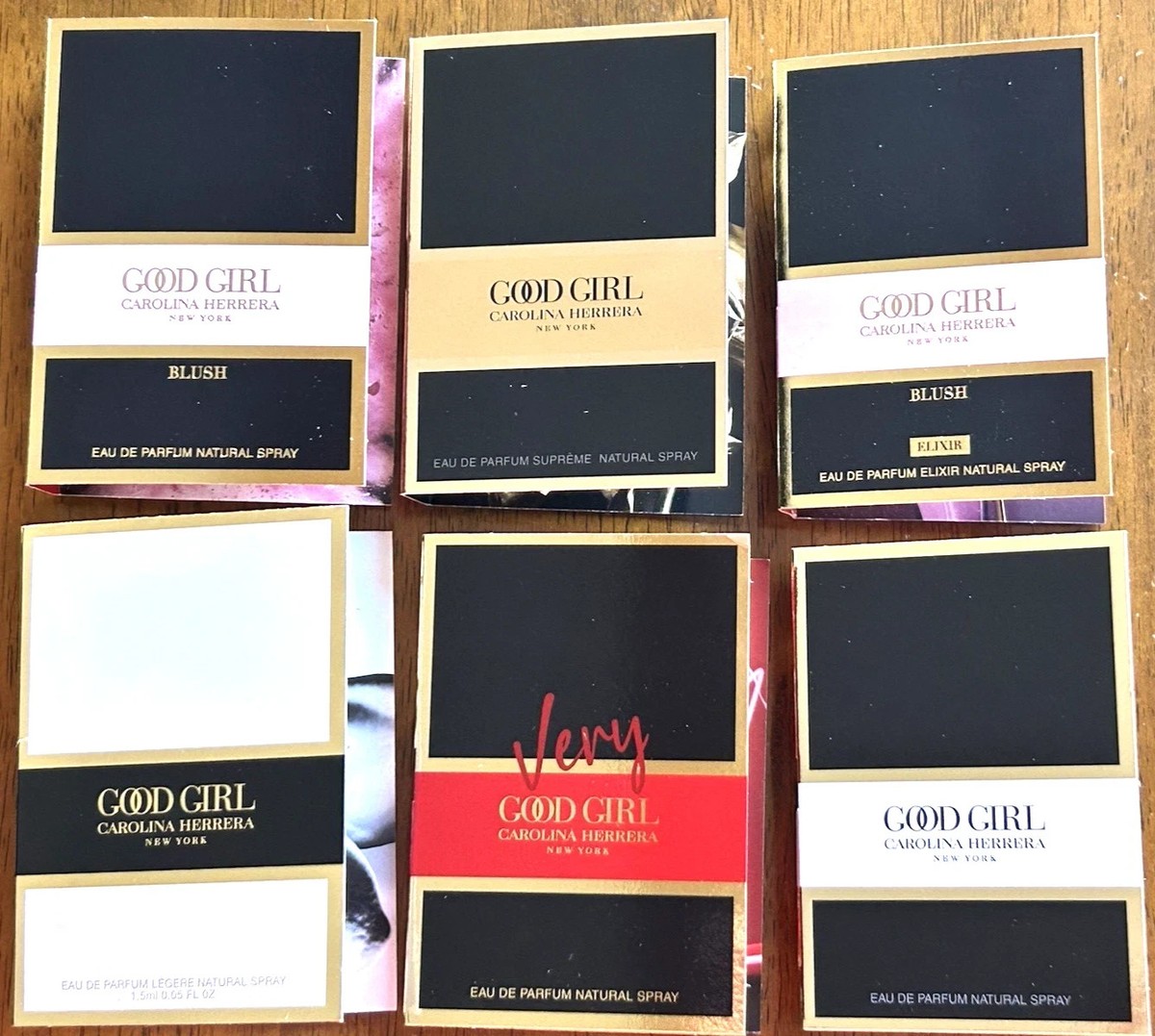 Carolina Herrera Good Girl Perfume Collection Sample Spray 6pc Set
