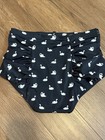 Torrid Ruched High-Waist Swim Bottoms Black/White Swan Animal Print Plus 0 — photo 4