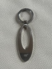 Montblanc portachiavi ovale acciaio – logo stella – originale