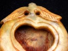 Old Nephrite Jade Stone Carved Sculpture Lovely Peach Shaped Pot #03052602 — photo 2