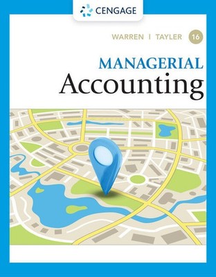 Managerial Accounting | William Tayler, Carl Warren | englisch