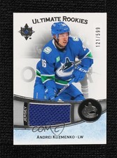 2022 Upper Deck Ultimate Collection Rookies Jersey 121/599 Andrei Kuzmenko 12g7