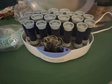 Remington Care Setter Velvet Hot Rollers With CLIPS And Pins Used Twice