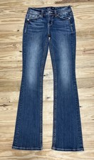 Miss Me LA Chloe Boot Cut Jeans Women s Size 26 Denim Embroidered Embellished