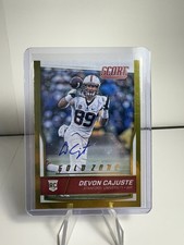 2016 Score Devon Cajuste SIGNED Gold Zone 40/50 (RC) EXCELLENT condition