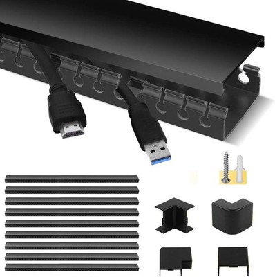 Kabelkanal, Stageek 9-teiliges Kabelmanagement-Set, 3,5 m Open Slot Kabel