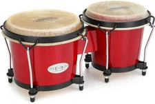 Toca Percussion Synergy Wood Bongos - Rio Red