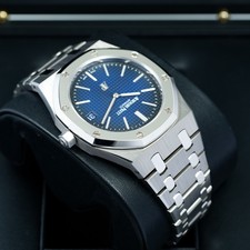 Audemars Piguet Royal Oak Jumbo Extra Thin 39 Titanium Platinum 15202IP Complete 5