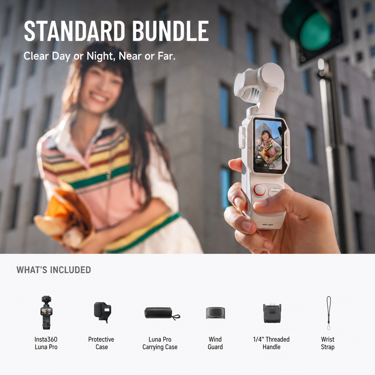 Insta360 Luna Pro 8K Leica 1-Inch Gimbal Camera Standard Bundle