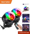 Remote-Controlled 2-Pack LED Disco Ball Lights for Unforgettable Celebrations