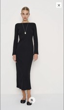 Réformation Delphine Knit Dress XS Black NWT