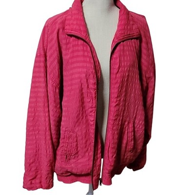 Vintage  100% Silk Track Jacket by Oleg Cassini Large Y2K