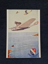 CARTOLINA VINTAGE REGIA AERONAUTICA VENTENNIO BOERI IDROVOLANTE IN RICOGNIZIONE 