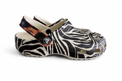 Crocs Classic Animal Remix Clog Zebra Print Unisex M3 W5 New w/ Tag 