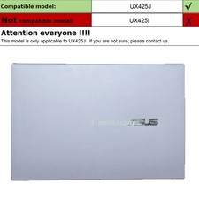 New Silver For ASUS ZenBook 14 UX425J U4700J UX425A UX425 Back Cover Top Case