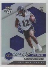 2021 Panini Mosaic NFL Debut Silver Prizm Rashod Bateman #249 o4p