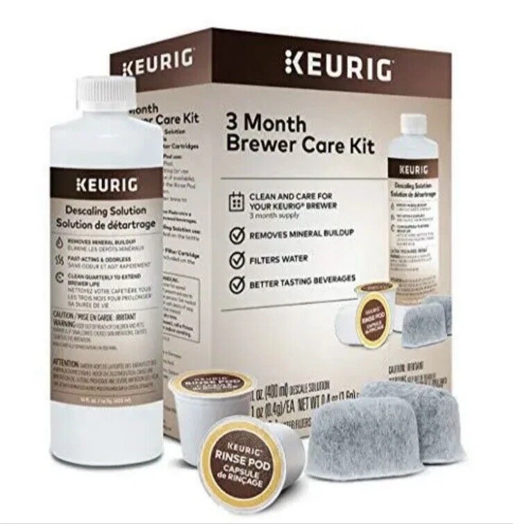 3-month Maintenance Kit Descaling Solution Rinse Pods New