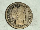 1892-O BARBER silver U.S. dime. Good+. #q1