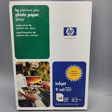HP Premium Plus Photo Paper High Glossy 4" x 6" 60 Sheets HP Photosmart