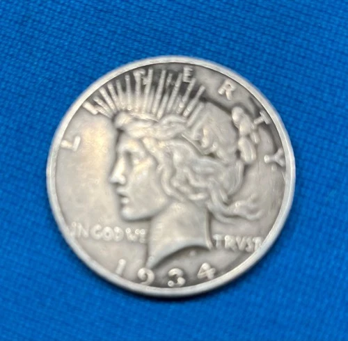 1934-S Peace Dollar - vg