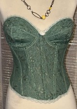 Vintage Y2K Frederick  s Of Hollywood Laced Corset Bustier Sz 34DD Beautiful