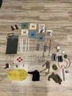 Vintage 12 Inch GI Joe 1964  Accessories LOT  Grenades Flippers Boots 45 PCs
