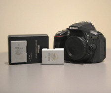 Nikon D5300 24.2MP Digital SLR Camera - Black (Body Only) + 2 Batteries, Charger