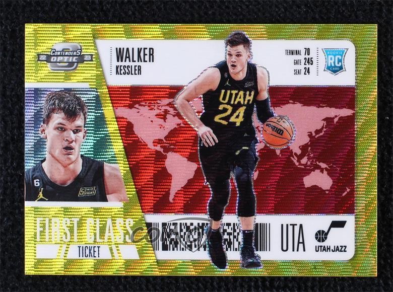 2022 Contenders Optic First Class Ticket Red Wave Prizm Walker Kessler #13 7iu
