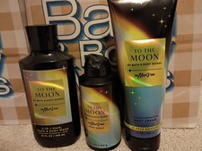  NEW Bath  Body Works Mens TO THE MOON 3 piece set Body Spray Wash Cream