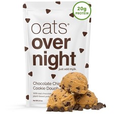 Oats Overnight - Chocolate Chip Cookie Dough - Vegan, 2.6 Ounce (Pack of 24)