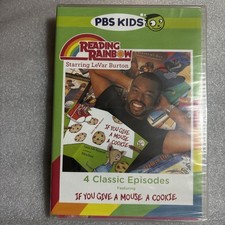 Reading Rainbow (New) DVD 4 Episodes (If You Give a Mouse a Cookie) LeVar Burton