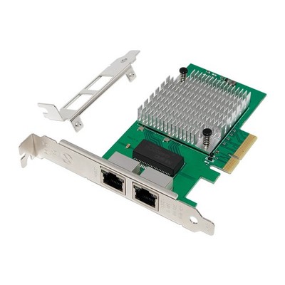 2.5GbE PCIe 3.1 x4 Gigabit Ethernet Server Adapter Network Card Intel I225 T2