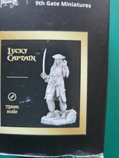 9th Gate Miniatures Lucky Captain Jack Sparow 75mm Resin Figure Pegaso