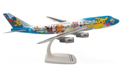 PPC ANA All Nippon Boeing 747-400D Pokémon JA8964 Desk Model 1/250