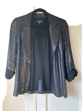 Warehouse Sequin Blazer Size 10 Looks New