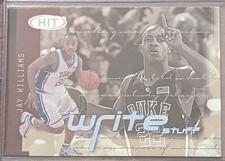 JAY WILLIAMS 2002 Sage Hit The Write Stuff #1 RC Rookie Duke Blue Devils