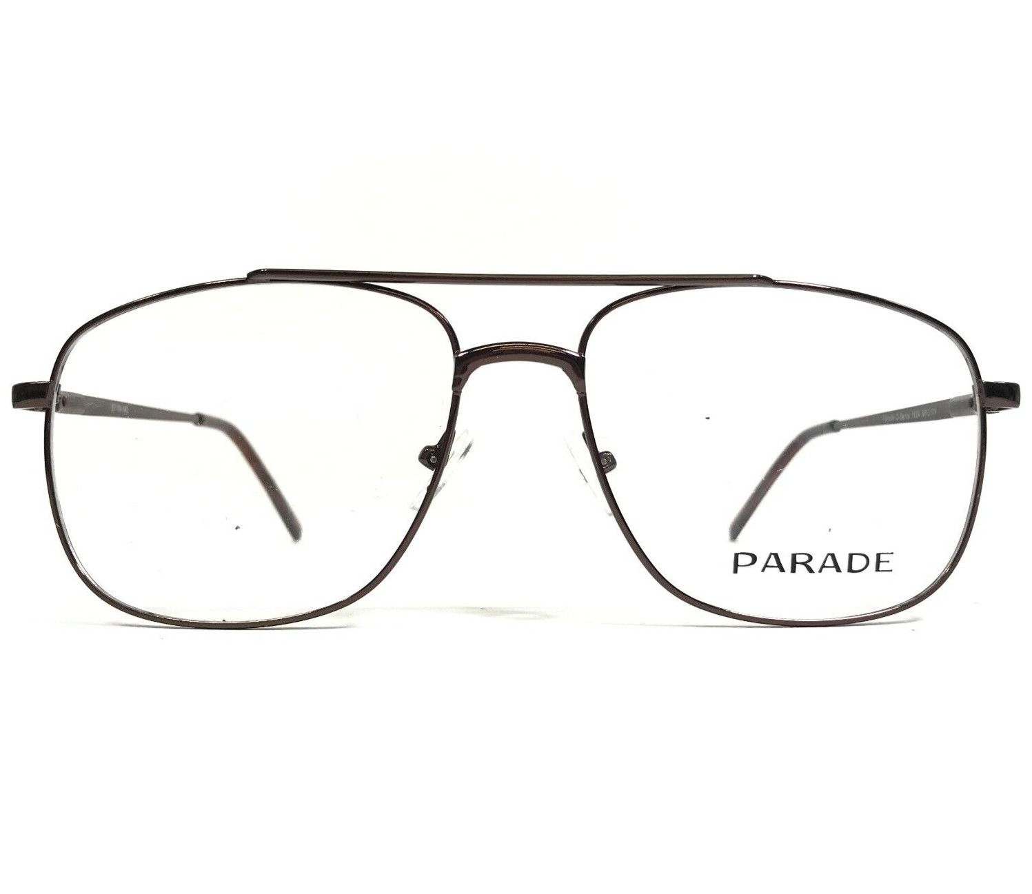 Оправа для очков Parade 1624 КОРИЧНЕВАЯ блестящая квадратная Aviator Extra Large 57-18-145