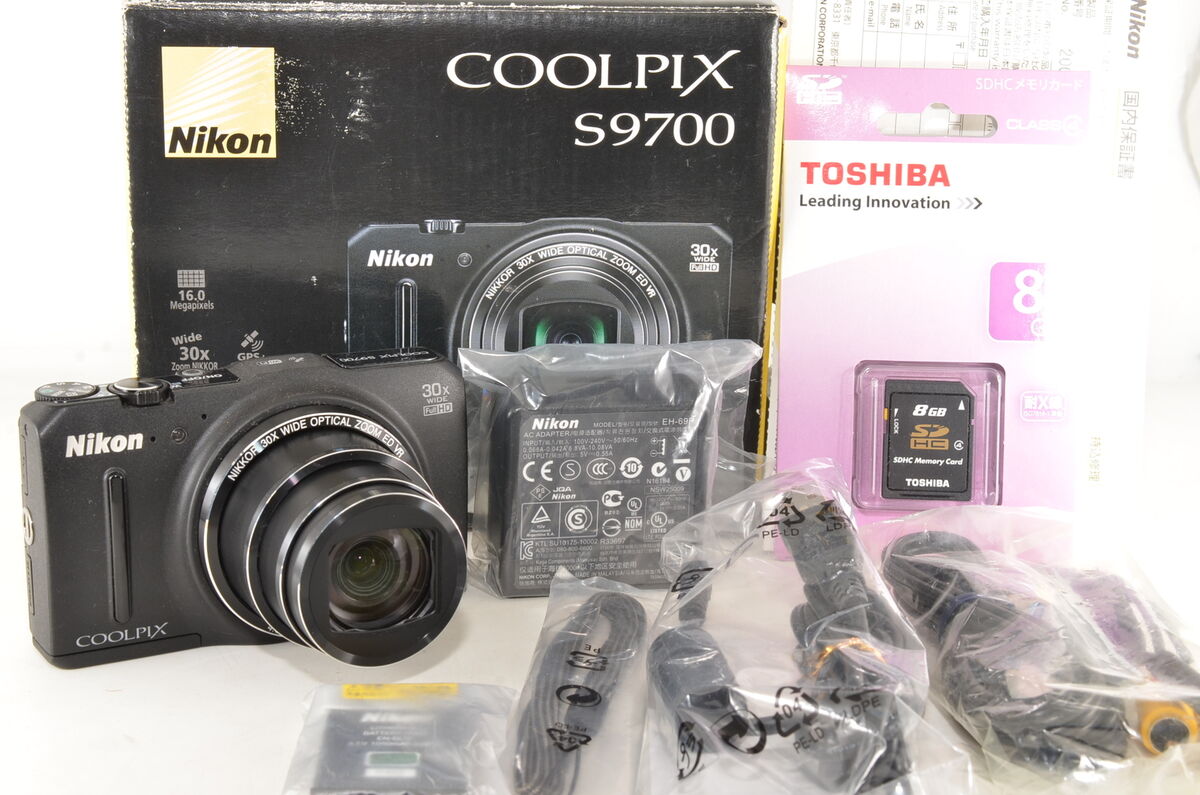 Nikon Coolpix S9700 Point & Shoot digital camera 30x Black Nikon Coolpix S9700 Point & Shoot digital camera 30x Black