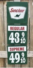 Sinclair Gasoline Oil advertising sign Gas Reproduction