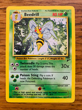 Beedrill (21/130) Rare Base Set 2 Pokemon Card! FAST & FREE P&P!