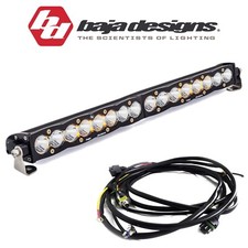 Baja Designs 20" S8 Clear Spot Beam Light Bar W/ Toggle Harness & Backlight