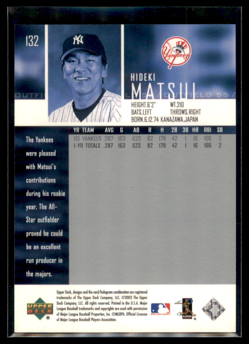 2004 Upper Deck Hideki Matsui #132 New York Yankees | eBay