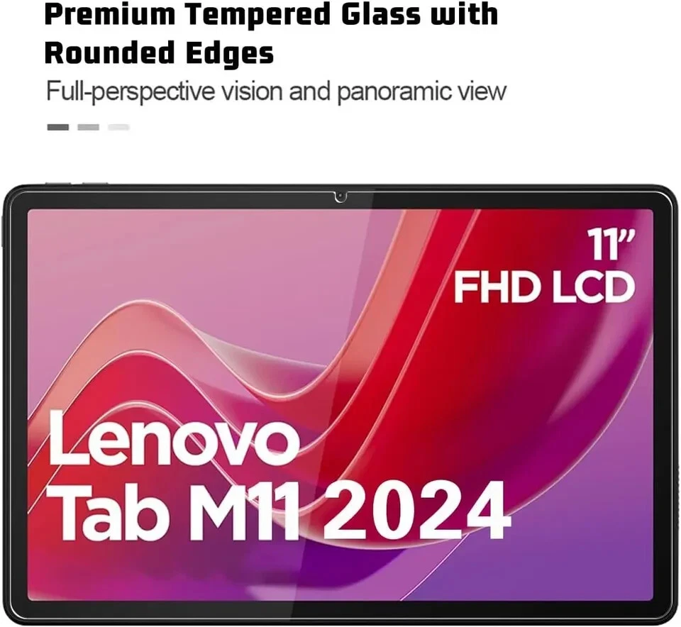 2pack Tempered Glass Screen Protector For Lenovo Tab M11 (TB-330FU/XU) 11'' - Image 2 of 4