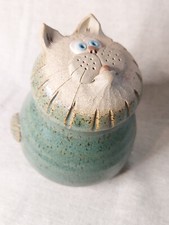 Fat Cat, Handcrafted Ceramic Money / Coin Bank, Ceramic Handmade Money Bank *A