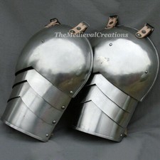Medieval Steel Pauldrons Set,Battle Warrior shoulder set Armor Halloween Costume
