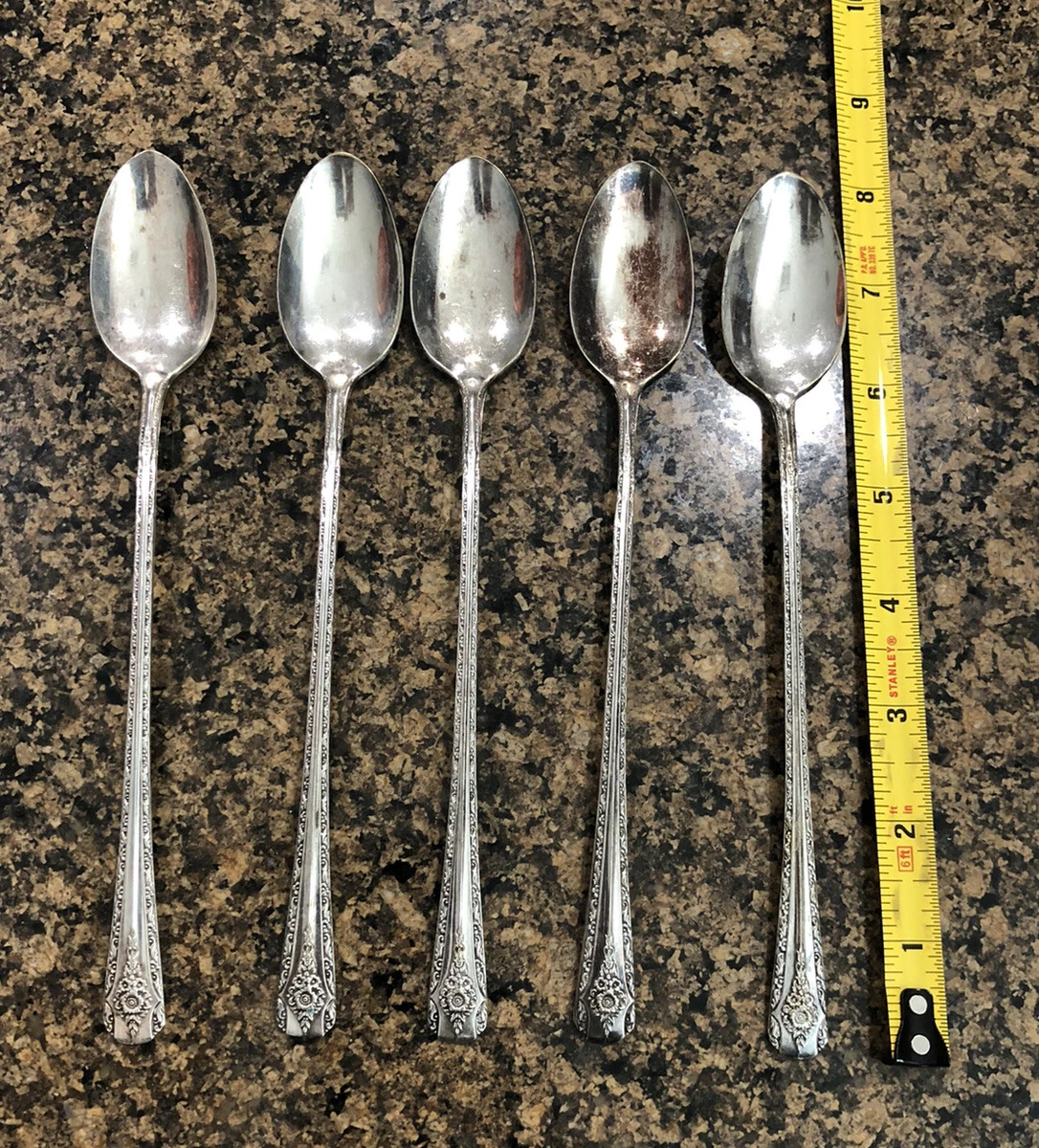 5 VINTAGE ROGERS AA Double Anchor Silver plate Spoons eBay